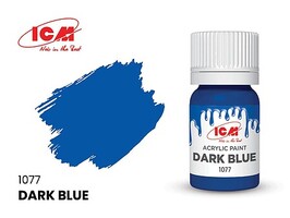 ICM ICM Acrylic Paint - Dark blue 12ml Bottle