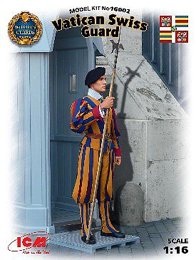 ICM Vatican Swiss Guard (New Tool) Plastic Model Military Figure Kit 1/16 Scale #16002