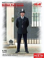 ICM British Policeman Plastic Model Military Figure Kit 1/16 Scale #16011