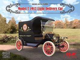 ICM Model T 1912 Light Delivery Car Plastic Model Car Kit 1/24 Scale #24008