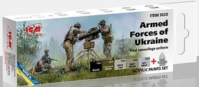ICM Acrylic Paint Set for Armed Forces of Ukrainian Hobby and Model Acrylic Paint #3025