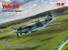 ICM WWII Soviet Yak9K Fighter Plastic Model Airplane Kit 1/32 Scale #32091