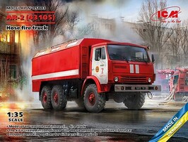 ICM AR2 (KAMAZ-43105) Fire Truck Plastic Model Truck Kit 1/32 Scale #35003