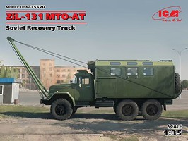 ICM ZIL-131 MTO-AT Soviet Recovery Truck Plastic Model Military Vehicle Kit 1/35 Scale #35520