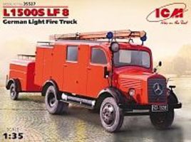 ICM L1500S LF8 Fire Truck Plastic Model Military Truck Kit 1/35 Scale #35527
