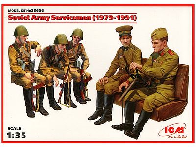ICM Soviet Army Servicemen Plastic Model Military Figure 1/35 Scale #35636