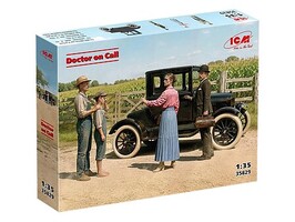 ICM 1/35 ICM Doctor on Call Ford Model T w/Figure Set