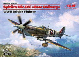 ICM WWII British Spitfire Mk IXC Beer Delivery Fighter Plastic Model Airplane Kit 1/48 #48060