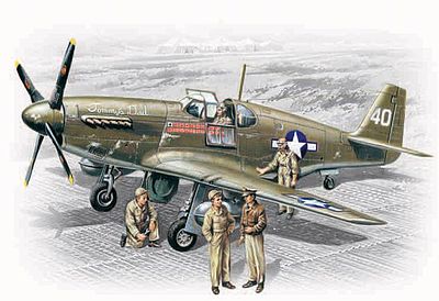 ICM P-51B Mustang Tommys Dad Plastic Model Airplane Kit 1/48 Scale #48125