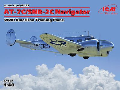 ICM WWII AT7C/SNB2C Navigator American Trainer Plastic Model Airplane Kit 1/48 Scale #48183
