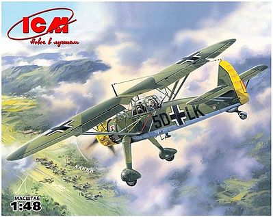 ICM WWII Hs126A1 German Recon Aircraft Plastic Model Airplane Kit 1/48 Scale #48211