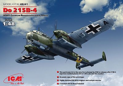 ICM Do215B4 WWII German Recon Aircraft Plastic Model Airplane Kit 1/48 Scale #48241