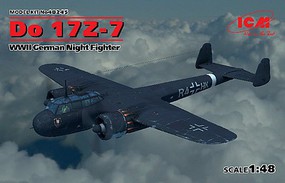 ICM WWII German Do17Z7 Night Fighter Plastic Model Airplane Kit 1/48 Scale #48245