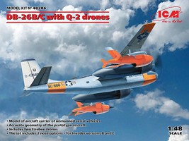 ICM DB26B/C USAF Aircraft with Q2 Drones Plastic Model Airplane Kit 1/48 Scale #48286