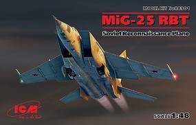 ICM MiG25RBT Soviet Recon Aircraft (New Tool) Plastic Model Airplane Kit 1/48 Scale #48901
