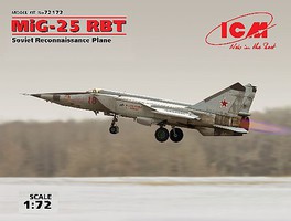 ICM MiG-21 bis Soviet Frontline Fighter Plastic Model Airplane Kit 1/72 Scale #72172