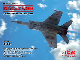 ICM Soviet MiG-25RB Recon Aircraft Plastic Model Airplane Kit 1/72 Scale #72173