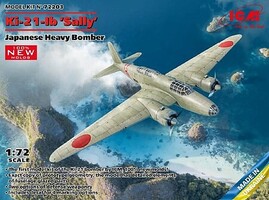 ICM Ki-21-Ib Japanese Heavy Bomber Sally Plastic Model Airplane Kit 1/72 Scale #72203