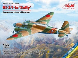 ICM Japanese Ki21la Sally Heavy Bomber Plastic Model Airplane Kit 1/72 Scale #72205
