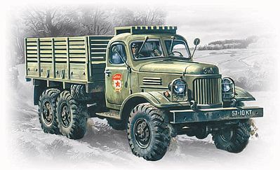 ICM ZIL157 Soviet Army Truck Plastic Model Military Truck Kit 1/72 Scale #72541
