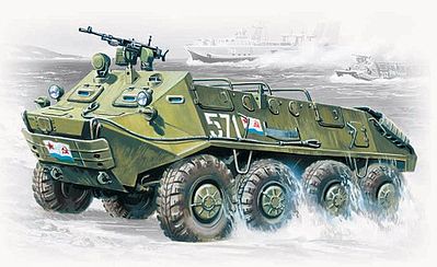 ICM BTR60P Soviet Armored Personnel Carrier Plastic Model Personnel Carrier Kit 1/72 #72901
