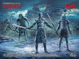 ICM Army of Ice Warriors Plastic Model Fantasy Figure 1/16 Scale #ds1601