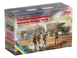 ICM American Expeditionary Forces in Europe 1918 Plastic Model Military Kit 1/35 Scale #ds3518