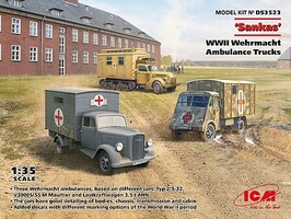 ICM Sankas WW2 Wehrmacht Ambulance Trucks-48