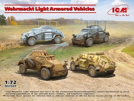 ICM 1/72 ICM Wehrmacht Light Armored Vehicles Set Plastic Model Kit