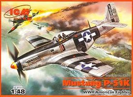 ICM Mustang P-51K WWII American Fighter Plastic Model Airplane Kit 1/48 Scale #48154