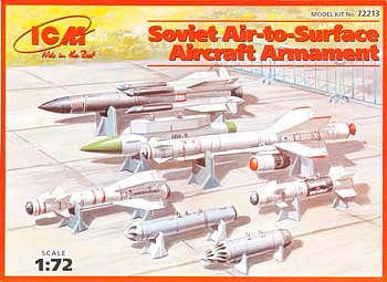 ICM Soviet Air-to-Surface Aircraft Armament Set Plastic Model Weapons Kit 1/72 Scale #72213