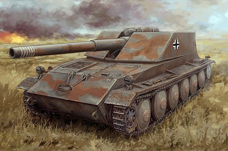 ILOVEKIT German Rhm-Borsig Waffentrager Tank Destroyer Plastic Model Tank Kit 1/35 Scale #63523