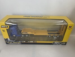 Imex Die Cast FLATBED -BLUE/YELLOW 1/50