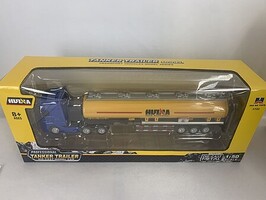 Imex Die Cast ALLOY TANKER TRUCK-BLUE/YELLOW 1/50