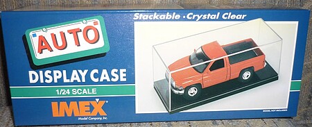 Imex 1/24-1/25 Scale Auto Showcase (Black Base) Plastic Model Display Case #2510