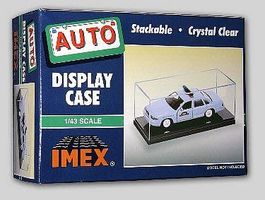Imex Auto and Military Showcase Black Base (2) Plastic Model Display Case 1/43 #2512