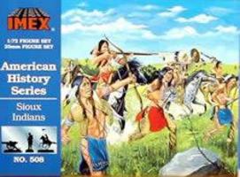 Imex Sioux Indians Western Plastic Model Kit 1/72 Scale #508