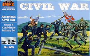 Imex Civil War Infantry Set Plastic Model Military Diorama 1/72 Scale #603