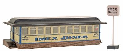 Imex IMEX Diner Assembled Perma-Scene HO Scale Model Railroad Building #6104