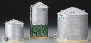 Imex Sukup Grain Tower #4 Assembled Perma-Scene HO Scale Model Railroad Building #6148