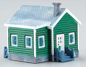 Imex Country Cottage Assembled Perma-Scene N Scale Model Railroad Building #6349