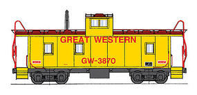Intermountain CA-3/CA-4 Caboose Great Western HO Scale Model Train Freight Car #1075