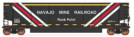 Intermountain AeroFlo Coal Gondola 6-Pack - Ready to Run - Value Line Najavo Mine Railroad (black, yellow, white, red)