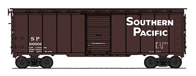 Intermountain Post-War 10 Inside-Height 40 Boxcar Southern Pacific HO Scale Model Train Freight Car #45785