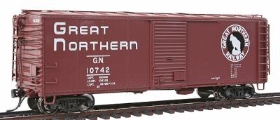 Intermountain Plywood Panel 40 Boxcar Great Northern HO Scale Model Train Freight Car #46054