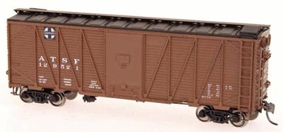 Intermountain 40 War Emergency Single-Sheathed Wood Boxcar Santa Fe HO Scale Model Train Freight Car #46071