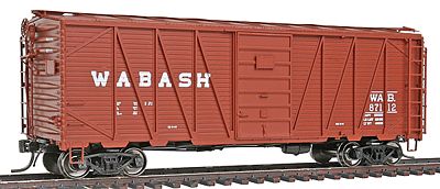 Intermountain 40 War Emergency Single-Sheathed Wood Boxcar Wabash HO Scale Model Train Freight Car #46077