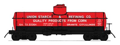 Intermountain 8,000 Gallon Tank Car Union Starch & Refining HO Scale Model Train Freight Car #46331