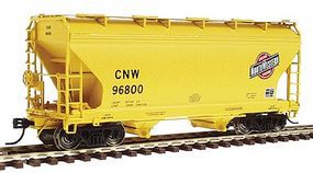 Intermountain 2-Bay Center-Flow Covered Hopper Chicago & NW HO Scale Model Train Freight Car #46522