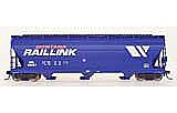Intermountain 4650 Cubic Foot 3-Bay Covered Hopper Montana Rail Link HO Scale Model Train Freight Car #47037